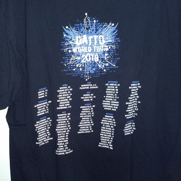 DATTO T-SHIRT ๐ 2018 WORLD TOUR - Data Gaming XL - Picture 4 of 4